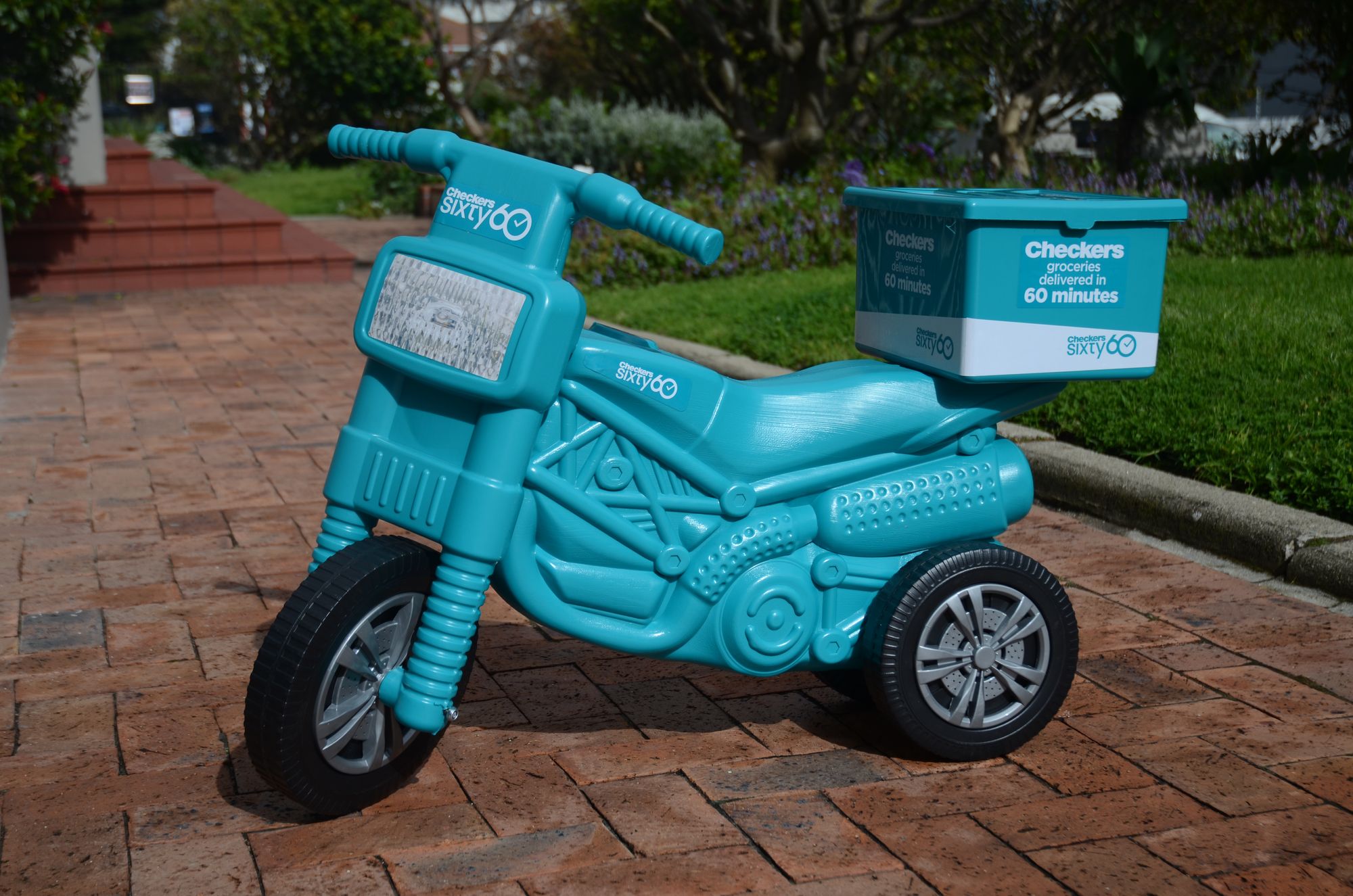 The Checkers Sixty60 delivery bike is smart brand building