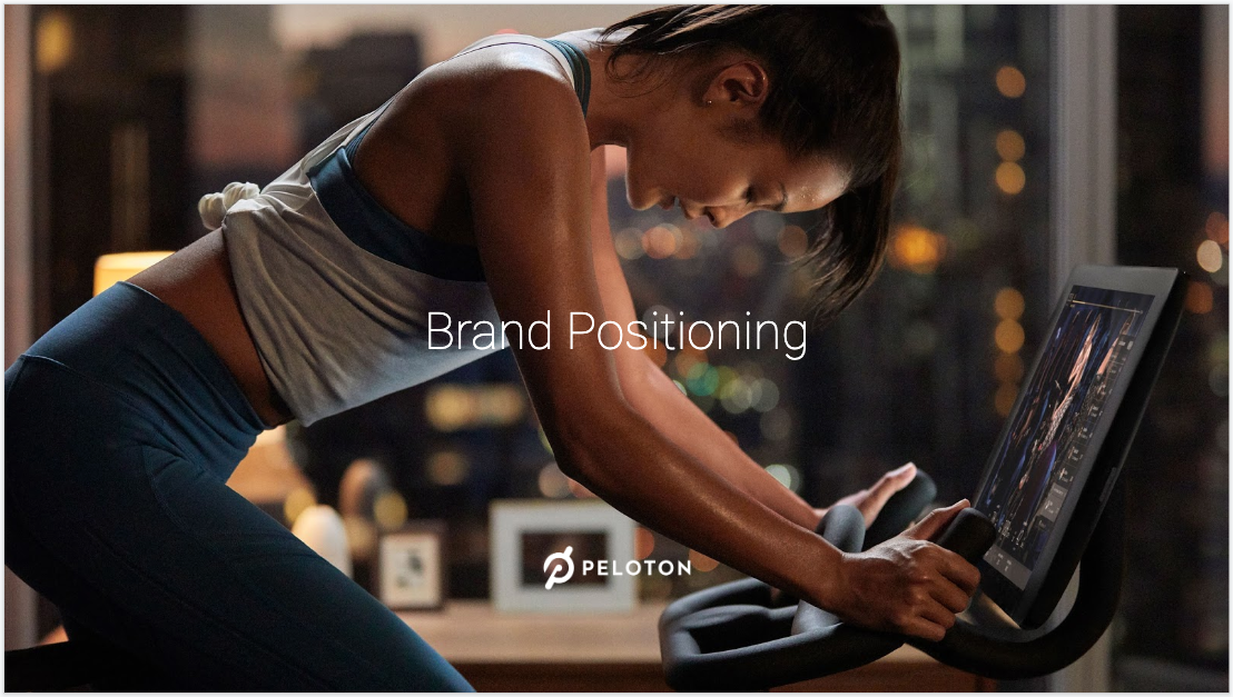 Peloton's leaked brand strategy document gives a sense of how they build a wildly valuable business