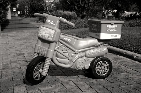 The Checkers Sixty60 delivery bike