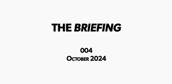 The October issue of The Briefing | Foresight for Strategy